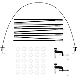 ulafbwur Marco de arco de soporte para globos, sé creativo con negro