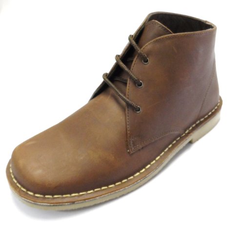 Image of Roamer Mens Retro Round Toe Desert Boots (7 UK, Waxy Brown)