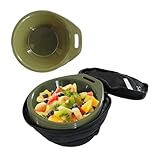 Bols de voyage pour adultes | Conteneurs empilables avec sac de rangement – 4 bols à riz p...