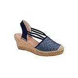  FABIOLAS HANDCRAFTED IN SPAIN BY CALZADOS ZEL´S Espadrilles keil tesa - Marino, 35, FIT, CUÑA