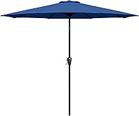 Vista 14 de Simple Deluxe - Paraguas de 9 pies para patio al aire libre, mesa de mercado, para jardín con botón de inclinación y manivela