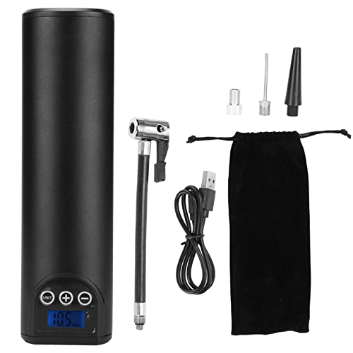 Inflador de pneu de carro, tela LCD 4 unidades de pressão, bomba de ar elétrica multifuncional recar