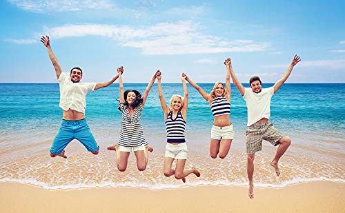 Dephoto Tropical Seaside Beach Ocean Backdrop Summer Hawaii Island Photography Background Boys Girls Portrait Holiday Party Banner Decoration Photo Studio Prop Pgt082B-10X10Ft #TOP3