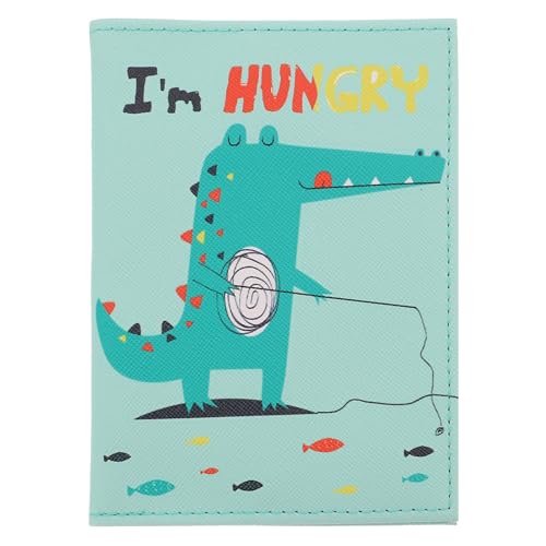 JECOMPRIS Étui de Passeport Unisexe en Simili Cuir Imprimé Dinosaure,