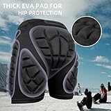 Cienfy 3D Hip Protection Eva Butt Pads Protective Padded Shorts Crash Pad Impact Gear for Skiing Skating Snowboarding Skateboarding (Small) - Image 3