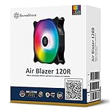 SilverStone Technology AB120R-ARGB Air Blazer 120mm PWM Addressable RGB Radiator and Heatsink Case Fan