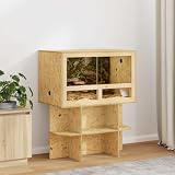 Terrarienunterschrank 80 x 50 x 50 cm OSB, Stabiler Terrarienschrank für Reptilien, Robustes Reptilien-Regalmöbel, Rustikales Terrarien-Untergestell für Kleintiere