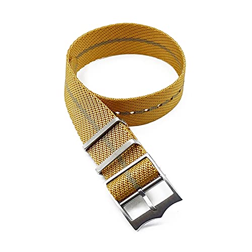 Bracelet de montre Nato YHNNH orange khaki 20mm idéal pour le sport et l'aventure