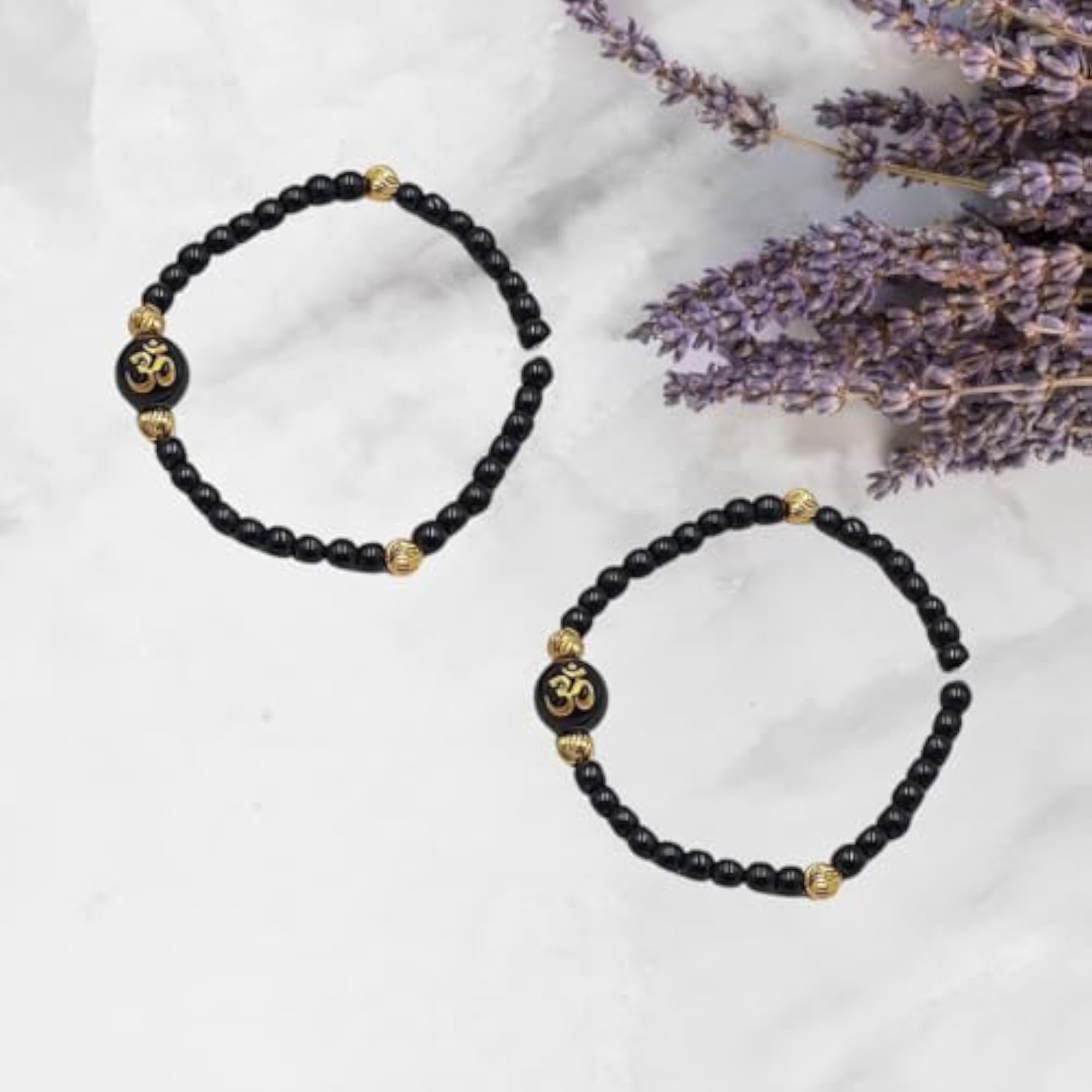 2pc Om Evil Eye Bead Nazariya for Babies