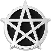 Pinsanity Gothic Pentagram Wiccan Enamel Lapel Pin