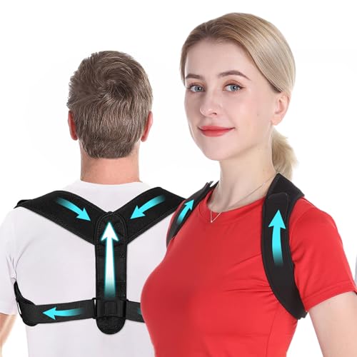 Unisex Posture Corrector – Adjustable Back Support Brace for Men & Women – Relieve Pain & Improve Spinal Alignment – Comfortable for All-Day Wear to Stop Slouching