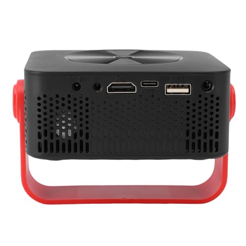 Bewinner -Projektor mit WiFi, Full HD 1080p Support Video Projector, 360 ° Rotatable, Keystone Correction Outdoor -LED -Filmprojektoren mit HDMI, USB, Aux Kompatibel (Black)