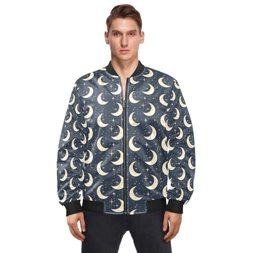 CHIFIGNO Leopard Print Men's Lightweight Flight Bomber Jacket Spring Fall Jackets Men Coat Outerwear S-XXL2