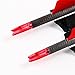 Hosolee 12 Pack Carbon Arrows 500 Spine Archery Targeting Arrow with Real Feathers and Field Points for Compound Recurve Bows (31 Inch)