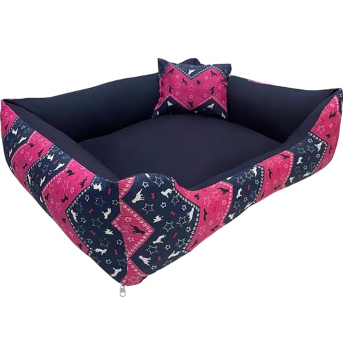 Cama Caminha para Pet Cachorro Gato Grande 70x60 com Zíper Laváve...