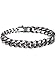 BREIL - Bracciale da Uomo Collezione DOUBLE TJ2910 - Gioielli Uomo - Bracciale Uomo a Catena in Acciaio con Effetto Anticato - 23 cm