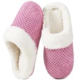 ULTRAIDEAS Women's Breathable House Slippers with Memory Foam, Lightweight Cotton Blend Lining, Indoor Outdoor Slip On Design, Non Slip Rubber Sole for Bedroom, Machine Washable