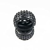 Xmax Racing RC Car Off-Road Knobby Rear Tire Set for Rovan HPI Baja 5B King Motor Buggy 1/5