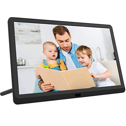 EastPoint Marco Digital Fotos y Videos 10 Pulgadas HD 1920x1080 IPS Pantalla Soporte Reproductor Vídeo MP3 MP4 Reloj/Calendario, Auto on/Off, Rotación automática, Negro