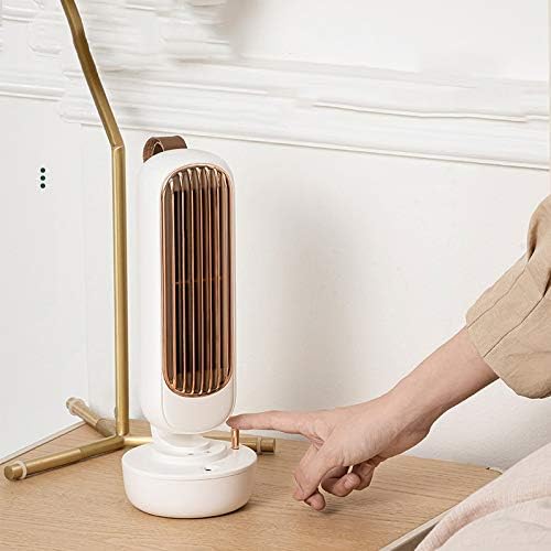 Retro Tower Fan Desktop Silent Strong Wind 2 IN 1 Water Spraying Air Conditioner Ultrasonic Humidifier Ventilation Fans