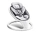 Munchkin Elektrische Babyschaukel, Bluetooth-fähige Babywippe, mobile Baby-Swing mit Bewegung und Geräuschen - Grau/Weiß
