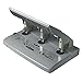 Swingline 3 Hole Punch Heavy Duty, 75 Sheet Capacity Three Hole Puncher 3 Ring, Paper Punch, Gray (74550)