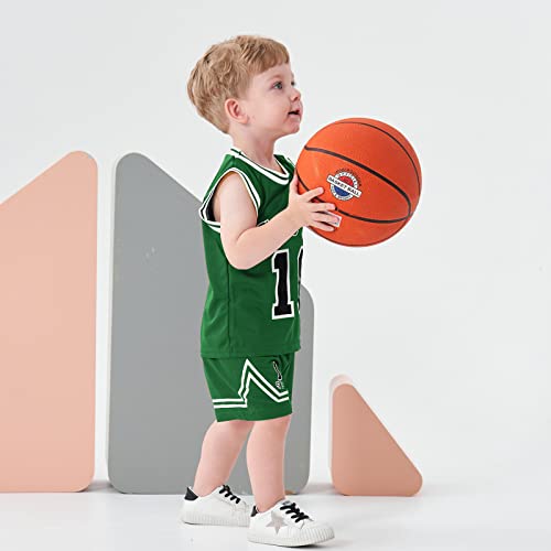 Image of Volunboy Kids Sports Shorts Sets Boys Jerseys Tracksuit 2 Piece Basketball Performance Tank Top and Mesh Shorts Set