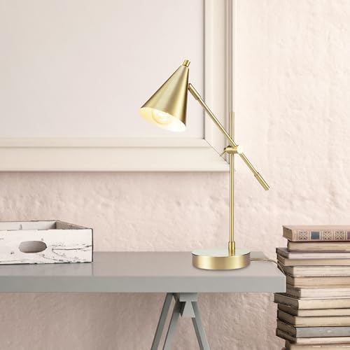 Globe Electric 52887 18 Inch Desk Lamp, Matte Brass thumb #3