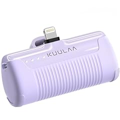 Kuulaa Batteria esterna Mii per iPhone 4500mAh, caricabatterie rapido PD da 12W, batteria di piccola capacità, compatibile con iPhone 14, 14 Pro Max, 13 Pro, 13, 12, 11, 11, 12, 13, 12, 13, 14, 14