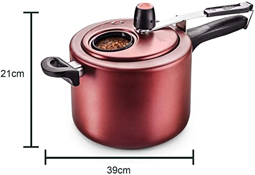 MTA PANELA DE PRESSAO COR CEREJA FECHAMENTO INTERNO COM VISOR DE VIDRO N°20/4,5L - DE ALUMINIO COM A