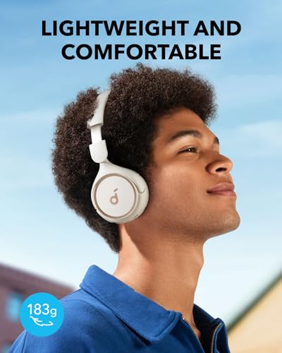 Image of soundcore by Anker H30i Wireless On-Ear Headphones, Foldable Design, Pure Bass, 70H Playtime, Bluetooth 5.3, Lightweight and Comfortable, App Connectivity, Multipoint Connection (White)