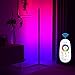 Produktbild Eck Stehlampe, Dimmbare RGB LED Stehleuchte, Mehrfarbiges Modernes Nachtlicht Nordic Minimalist Atmosphäre Lampe mit Fernbedienung&Touch Steuerung