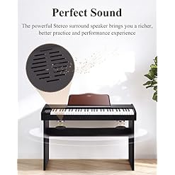 Eastar EK-10S Clavier Piano, 61 touches de taille standard Upright Clavier de Piano numérique pour les débutants avec pédale de sustain et support de livre de musique, cadeau essentiel - Les Beatles, Paul McCartney, John Lennon, RIngo Starr, George Harrison Eastar EK-10S Clavier Piano, 61 touches de taille standard Upright Clavier de Piano numérique pour les débutants avec pédale de sustain et support de livre de musique, cadeau essentiel – Image 6