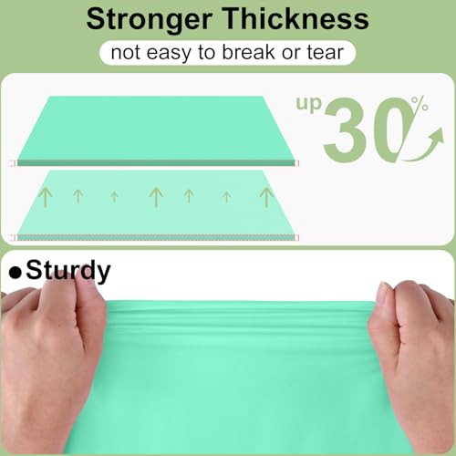 Image of misaya 4 Packs Disposable Plastic Table Cloth, 84 inch Round Waterproof Tablecloth, Leakproof & Sturdy Decorative Table Covers for Picnic, Party, Outdoor and Back to School, Mint Green