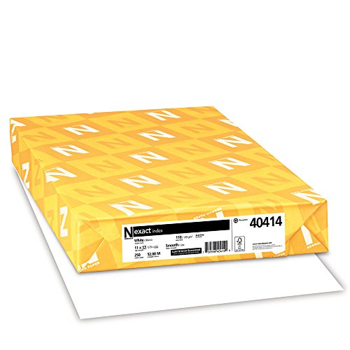 Neenah Paper 40414 Exact Index Card Stock, 110lb, 92 Bright, 11 x 17, 250 Sheets, White by Neenah - Used condition - US$25.01
