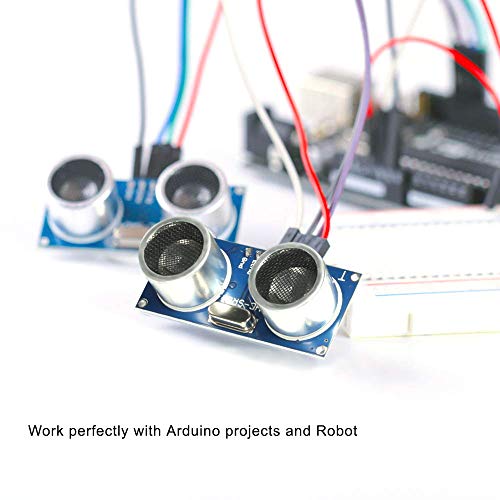 Dorhea 14887-1 10Pcs Ultrasonic Sensor Blocks Module Kit Hc-Sr04 Distance Sensor Module thumb #4