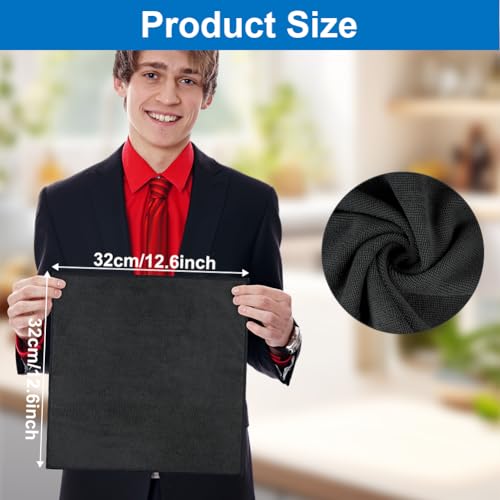 AYESY Mikrofasertücher, 12 Stück Reinigungstücher, 32 x 32 cm, Hochsaugfähige Putztücher Set, Multifunktionales Küchentuch, Allzwecktücher Für Küche Glas