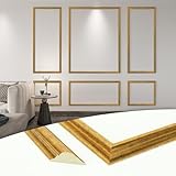 Photo Gallery art3d set di 6 modanature pretagliate da parete, pronte da montare, per decorazione di pareti interne, soggiorno, camera da letto, da installare con colla, 3 superiori e 3 inferiori, oro antico Photo Gallery art3d set di 6 modanature pretagliate da parete, pronte da montare, per decorazione di pareti interne, soggiorno, camera da letto, da installare con colla, 3 superiori e 3 inferiori, oro antico