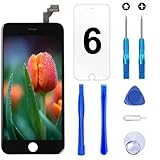 Brinonac Pantalla para iPhone 6, 4.7' Táctil LCD de Repuesto Ensamblaje de Marco Digitalizador con Herramienta de reparación y Protector de Pantalla (Negro)