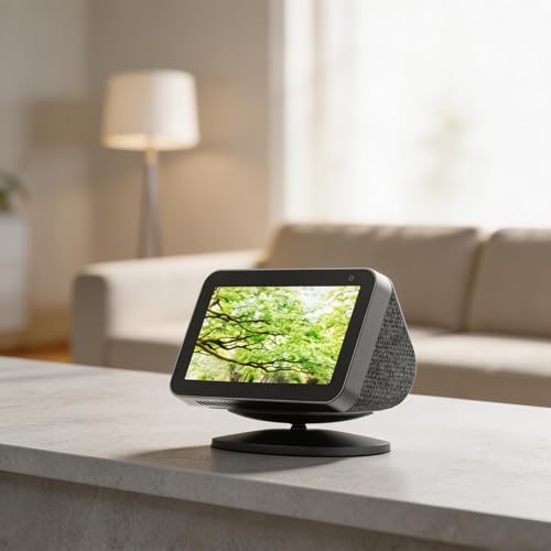 Soporte para Echo Show 5 rotatorio negro que ahorra espacio 2