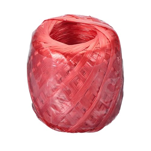 PATIKIL Corde en Polyester Nylon Plastique de 180m/590Ft, Rouleau de Cordes de Paquets de Ficelle de ménage pour Le Jardinage, l'emballage, l'artisanat DIY, Rouge