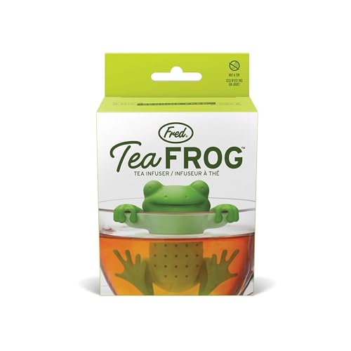 Genuine Fred TEA FROG, Silicone Tea Infuser, Green