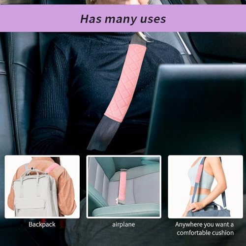 RGOAANC 2PCS Car Seat Belt Pads Cover, Seatbelt Covers, Soft Car Seat Belt Shoulder Pad Cushions, Comfortable Shoulder Pad Neck Cushion Protector Car Interior Accessories Universal for All Vehicles - Thumbnail 7