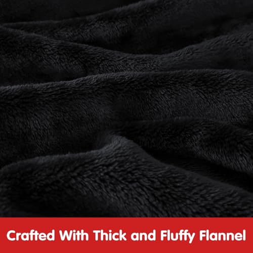 Image of Waitu Wearable Blanket for Kids, Cozy Wearable Blanket Hoodie for Teens Girls Boys, Warm Blanket Sweatshirt Gift for Teenage, Hoodie Blanket with Sleeves and Giant Pocket - Black