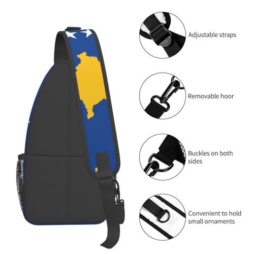 Mochila Unisex con Estampado de Bandera de Kosovo miniatura 5