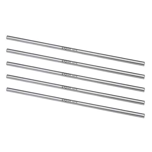 sourcing map 5 Stück. Rundstab 6mm Durchmesser 200mm Länge HSS Drechselstange Schaft DIY Bastelwerkzeug