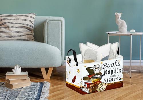 Image of MAIZMZ Kids Reading Book Storage Basket Book Organizer for Nursery Classroom Gifts Toys Storage Bin /Dorm /Kitchen /Pet /Office /Closet /Shelf /Room Decor Storage