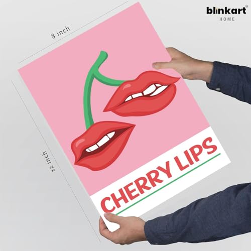 Image of BLINKART Pop Art Aesthetic Modern Art Walls With Frame | Natural Wood Texture | Living Room Bedroom Office Wall Decoration | Poster Home Decor Frames Wall Bedroom | 12x8 Inches (D573)
