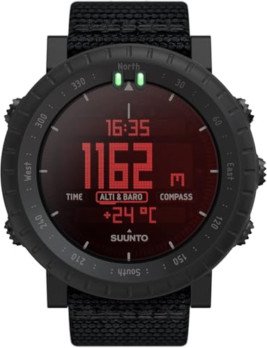 Suunto Core Alpha Stealth Outdoor-Uhr mit H&ouml;henmesser, Barometer und Kompass