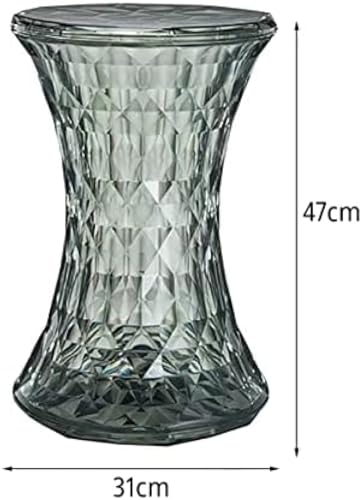 Table d'appoint en acrylique transparent marron décoration design
